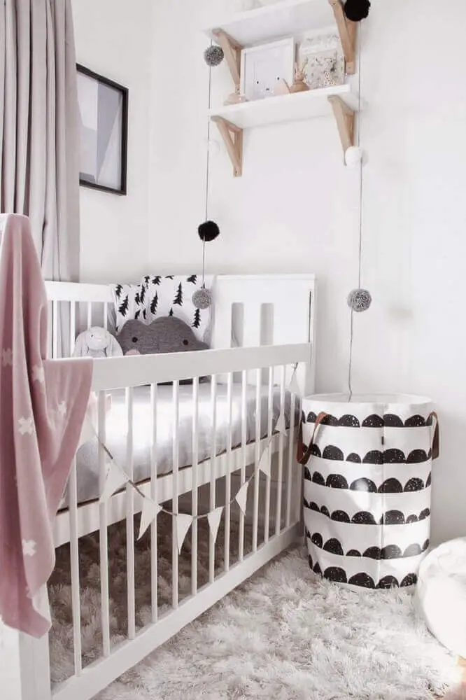 decoração para quarto de bebê feminino simples e barato Foto boho deco chic